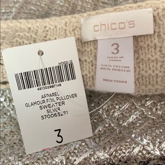 CHICO’S SWEATER TOP  - Picture 6 of 9